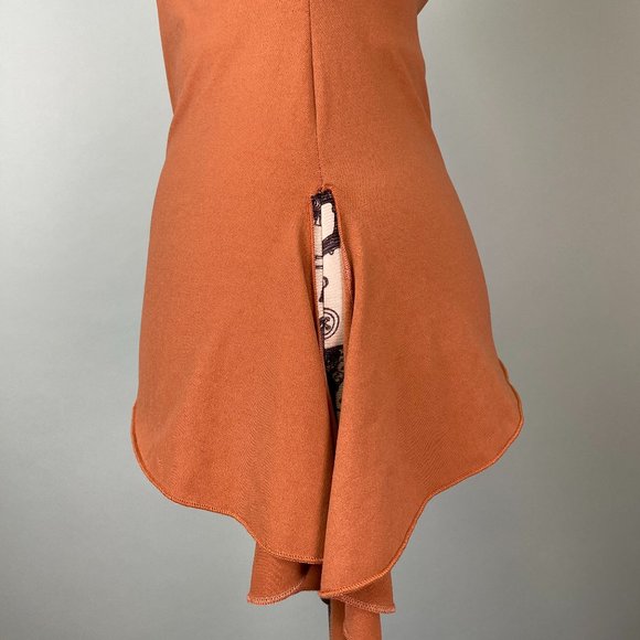 Ripe Clothing Company Peach Halter Top with Beading Details Size S/M - Picture 6 of 7